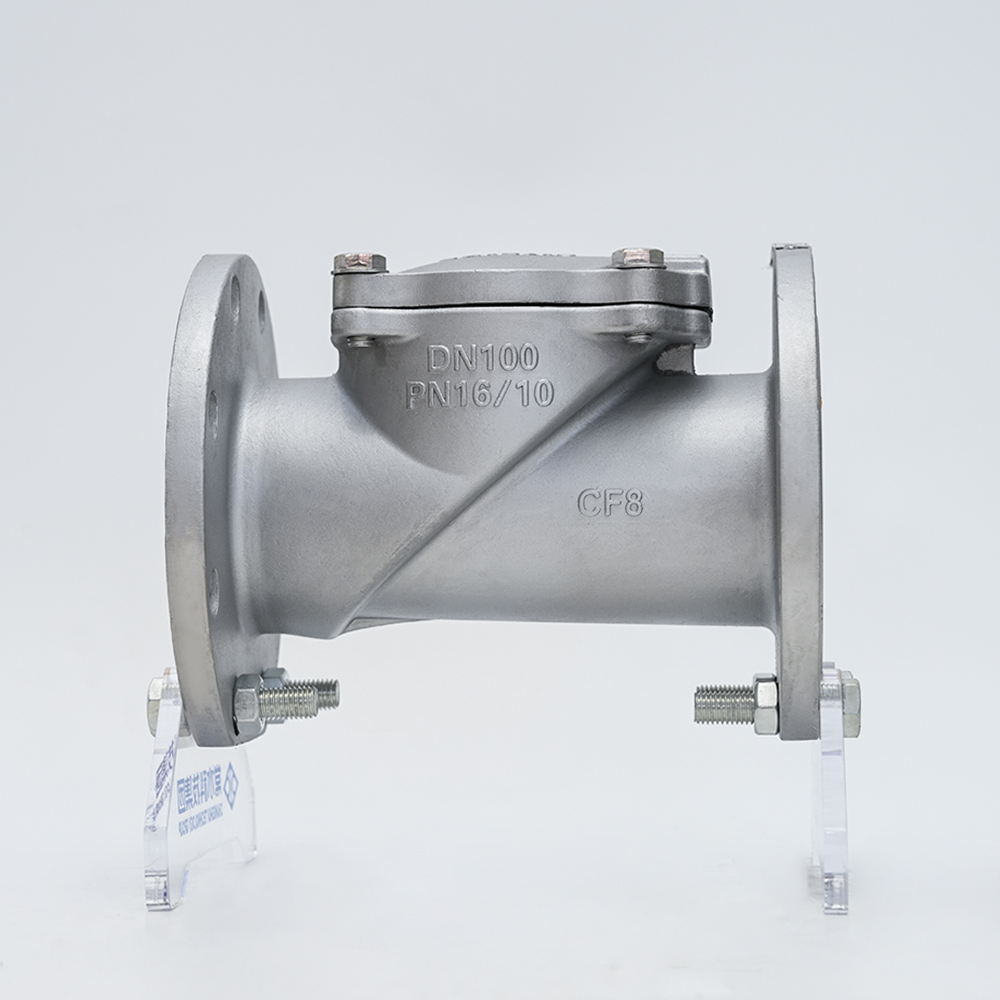 Comhla Seiceála Diosca Rubair Cruach Dhosmálta H44X-16P Comhla Seiceála Diosca Rubair Cruach Dhosmálta H44X-16P